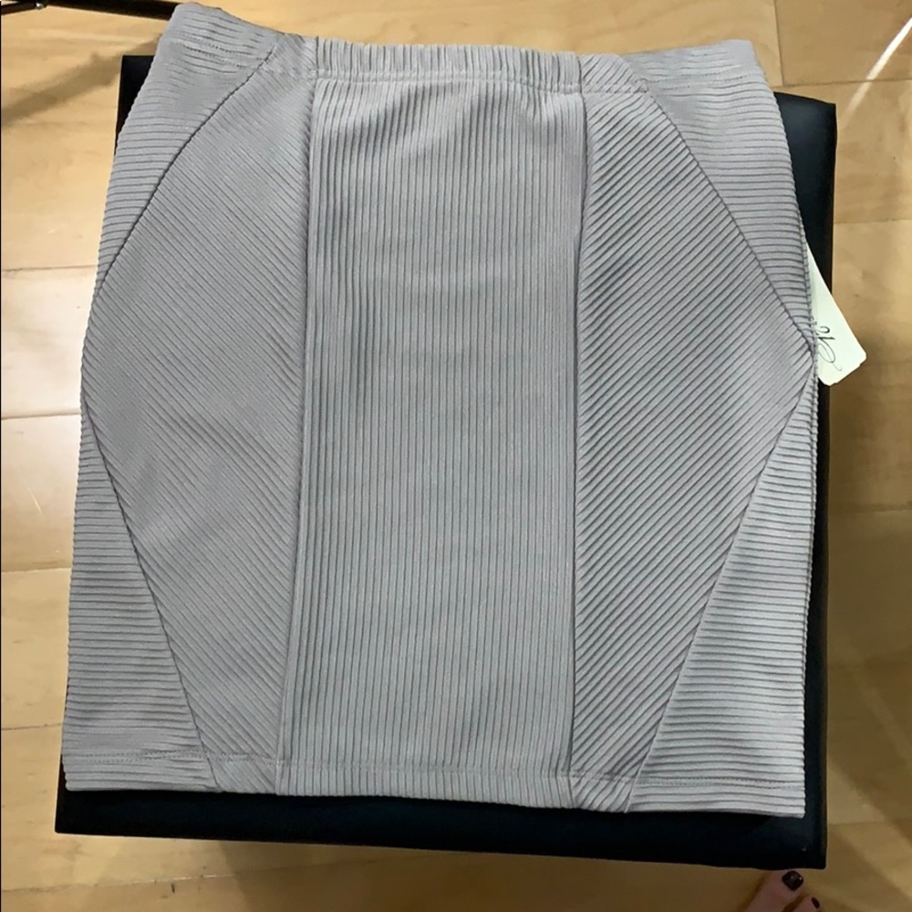 Grey body-con forever 21 mini skirt